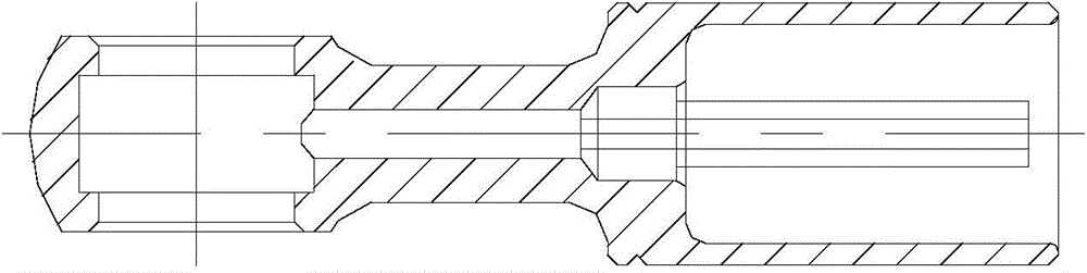 Integrated spherical hydraulic hose metal joint structure and production process thereof