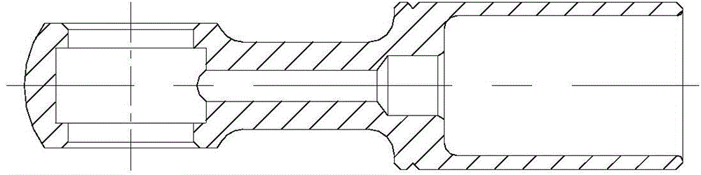 Integrated spherical hydraulic hose metal joint structure and production process thereof