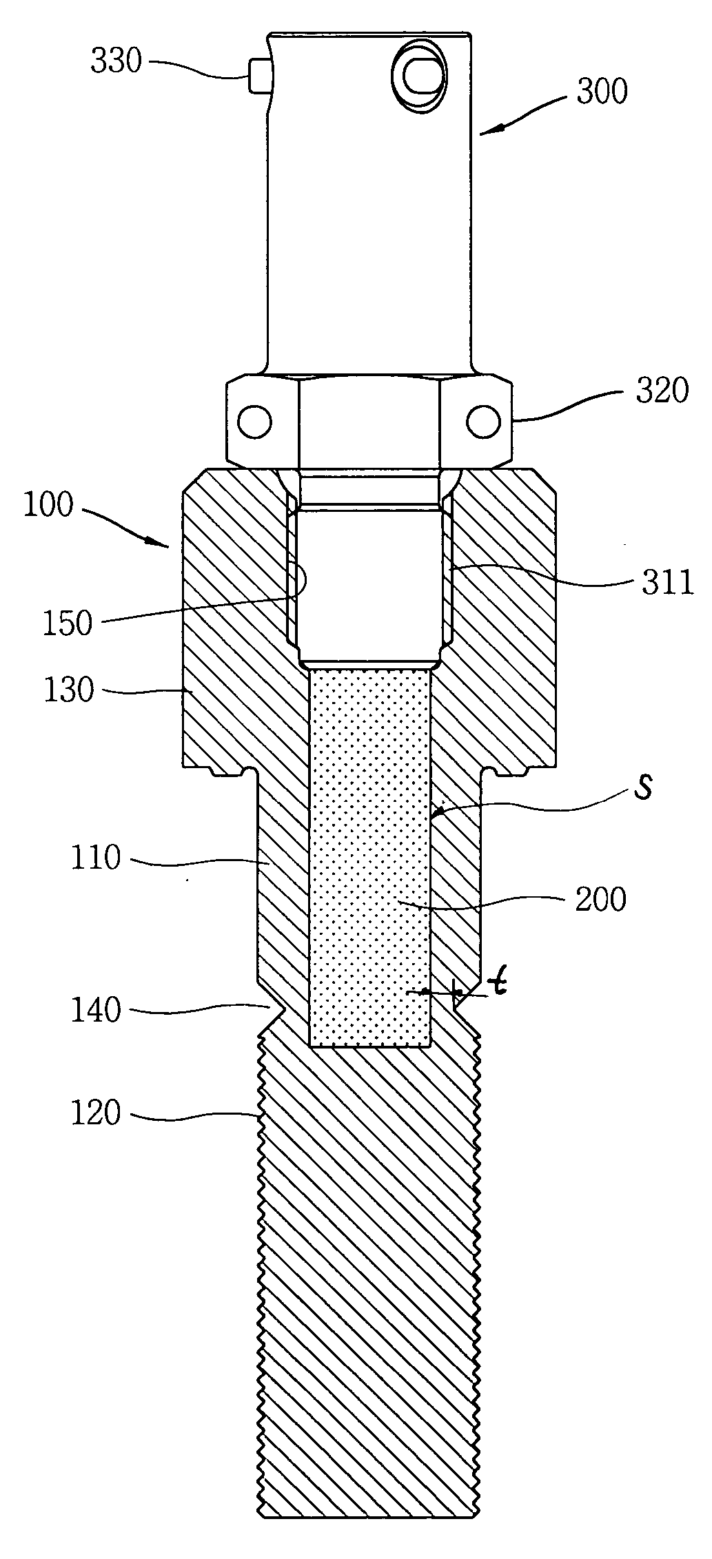 Explosive bolt