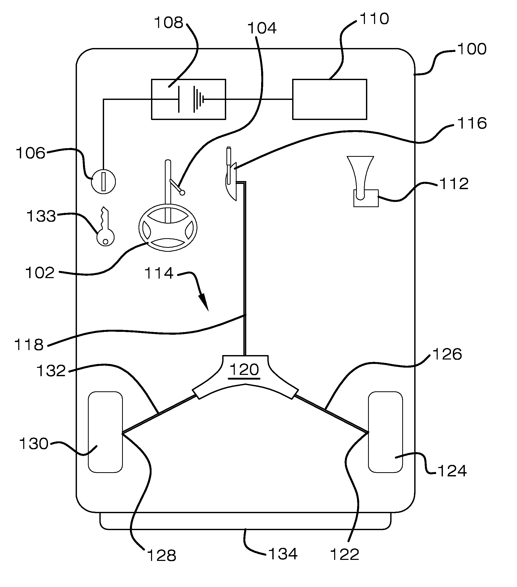 Reverse drive safety system for vehicle