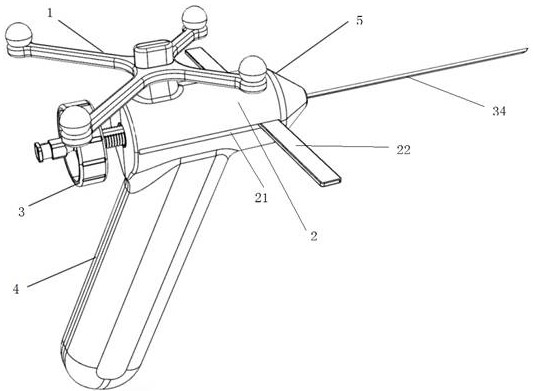 Portable puncture outfit and puncture device and method composed of same