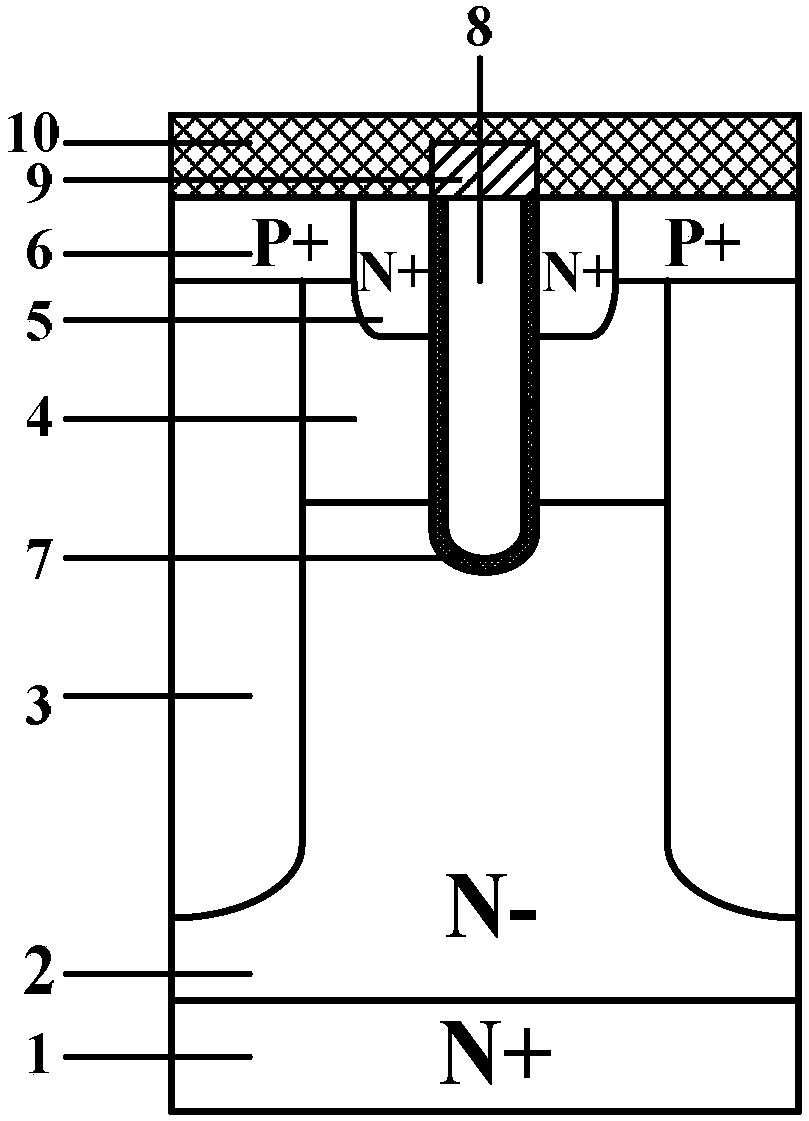 Fin type fast recovery super junction power semiconductor transistor and its preparation method