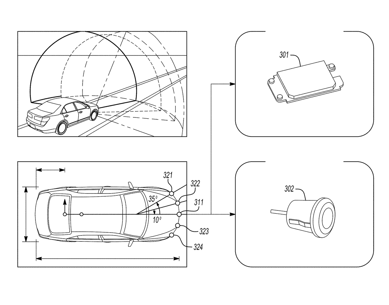 Vehicle collision prediction algorithm using radar sensor and upa sensor