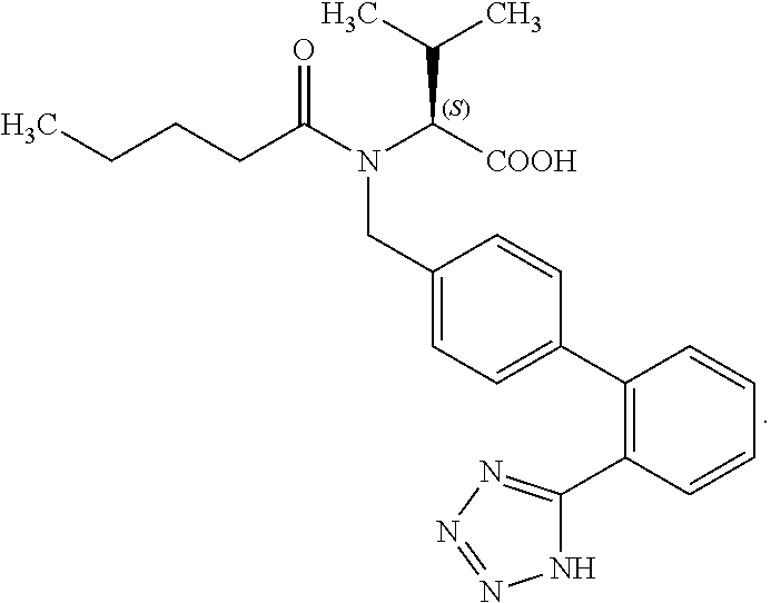 Solid valsartan composition