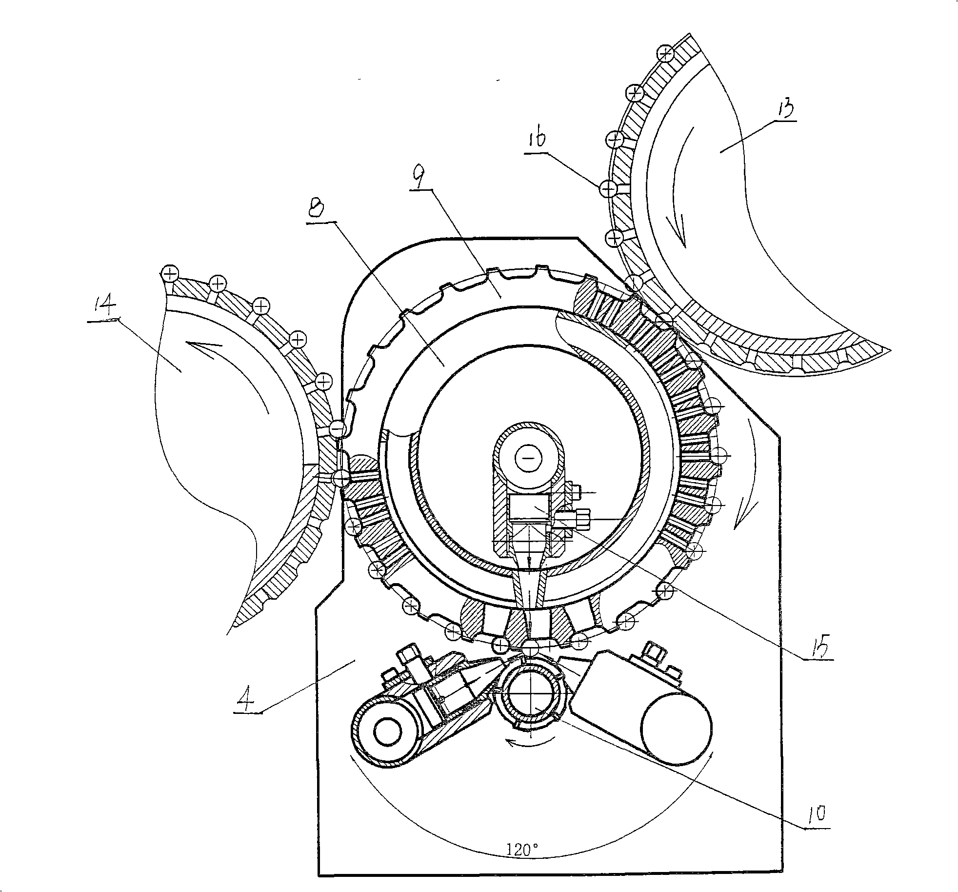 Tobacco on-line laser boring mechanical installation