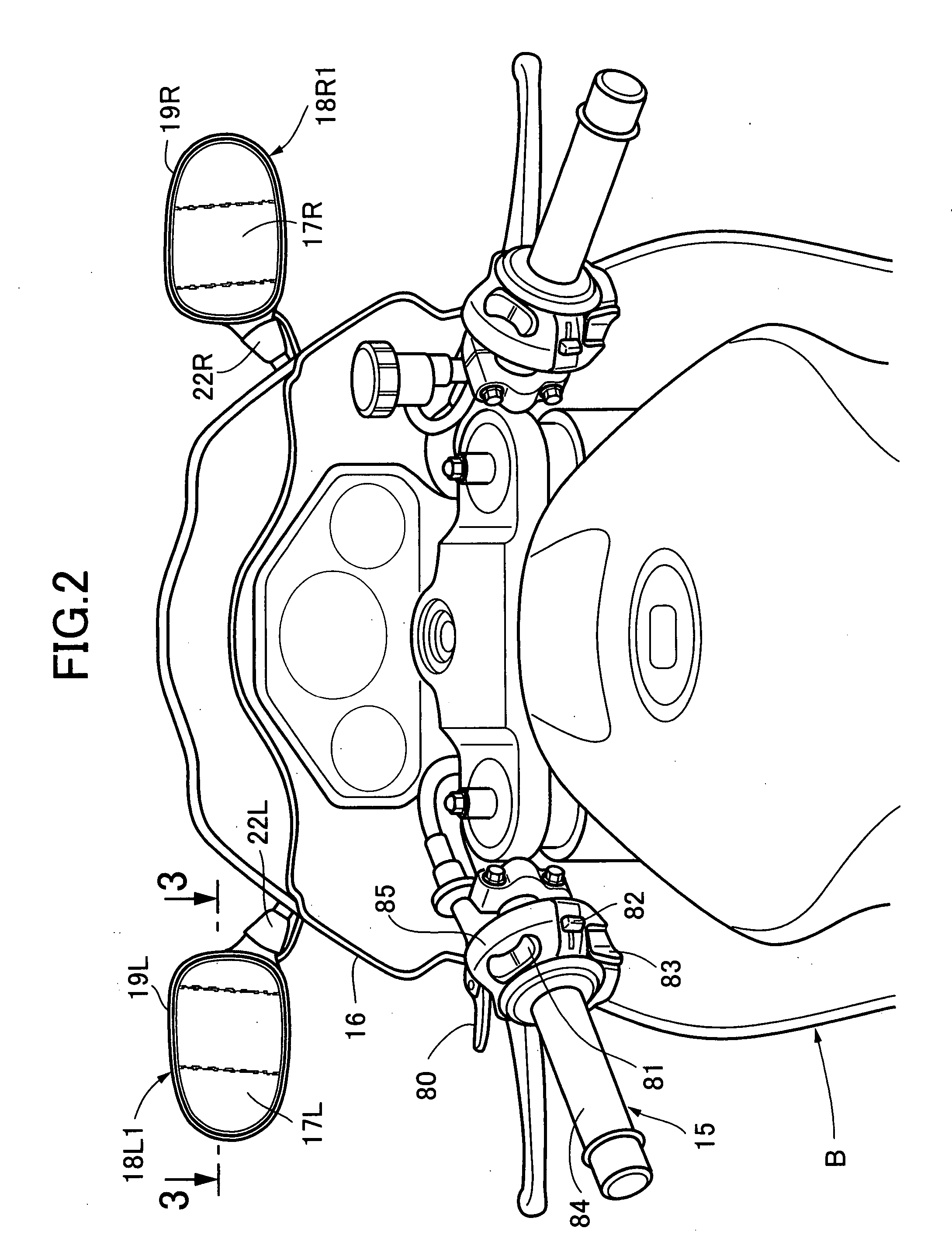 Open vehicle rear view system