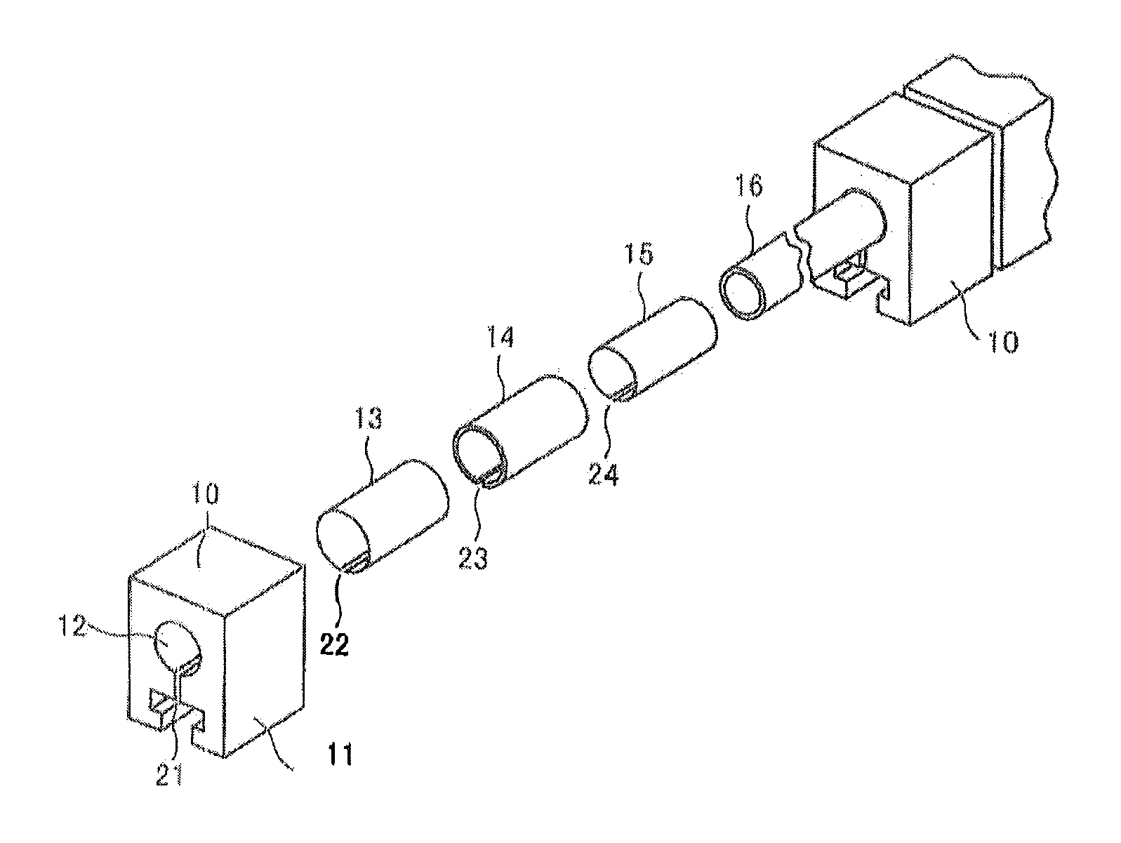 Heat receiving tile formed of carbon fiber composite material and method of manufacturing the same