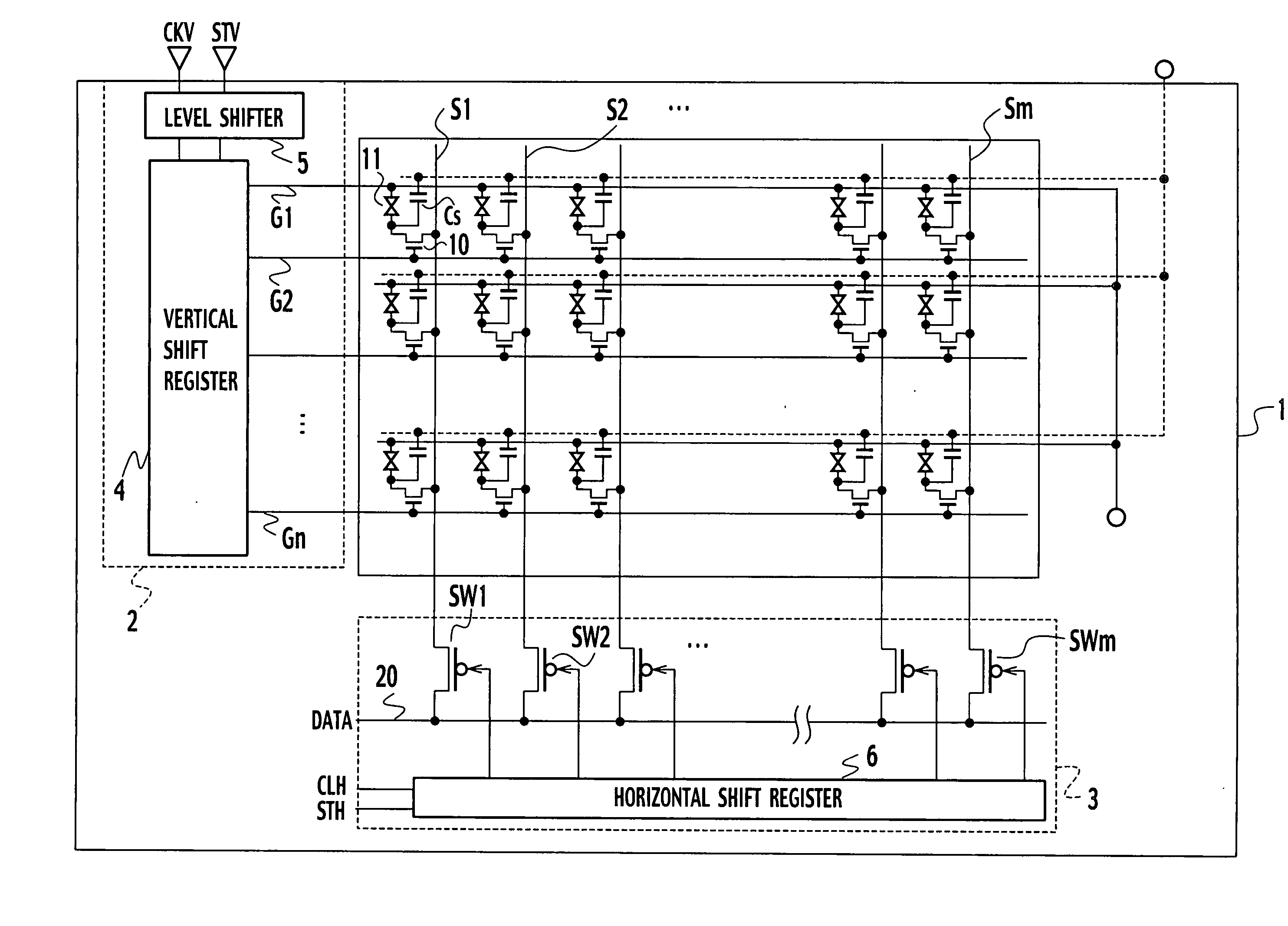 Bidirectional shift register shifting pulse in both forward and backward directions