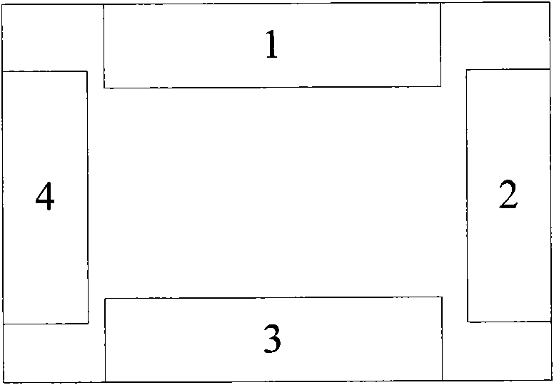 Non-overlapping visual field multiple-camera human body target tracking method