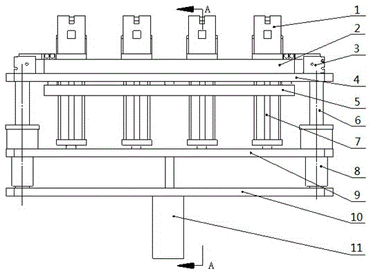 Upper engine base mechanism suitable for device with automatically-demoulded motor coil