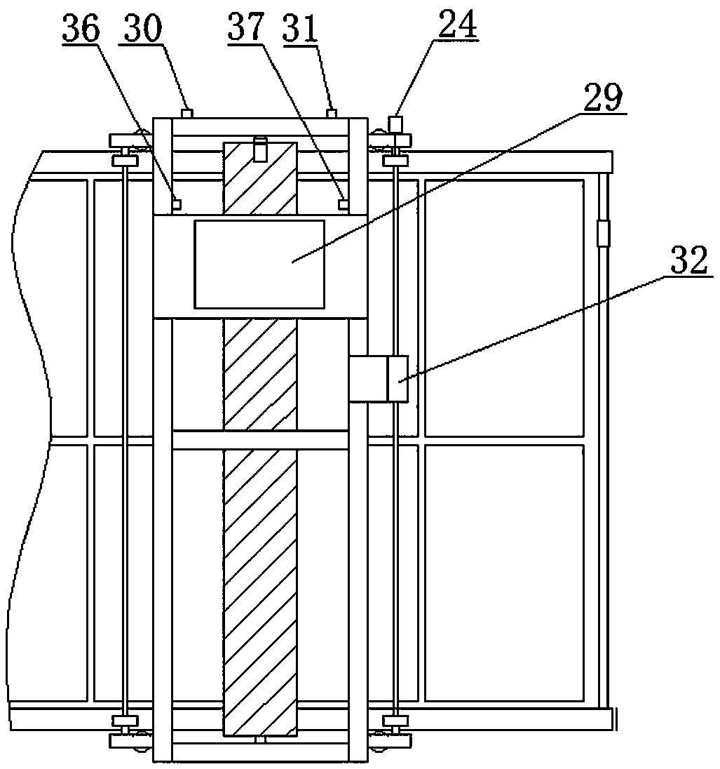 Photovoltaic module sweeping robot system capable of automatically changing rows