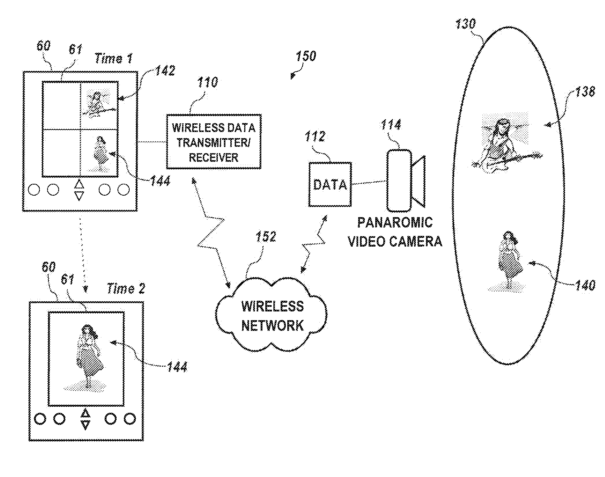 Providing video of a venue activity to a hand held device through a cellular communications network