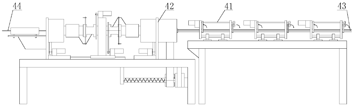 A high-speed optical cable sz twisting and binding machine with low turnover number