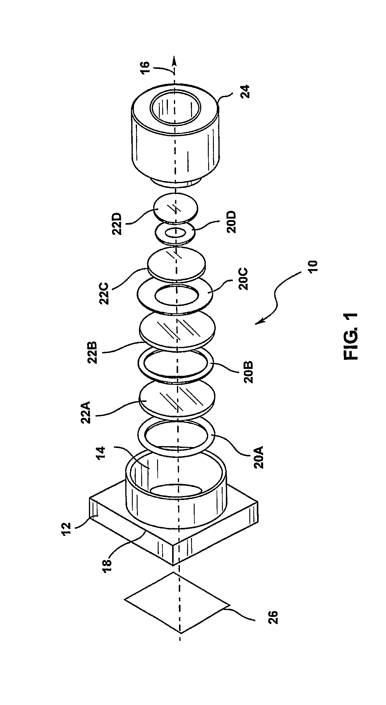 Method and device for algining a lens with an optical system