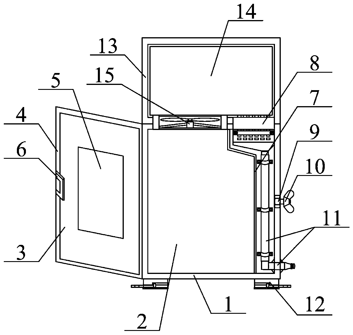 Automatic control cabinet with good adjustable protection effect for electrical equipment