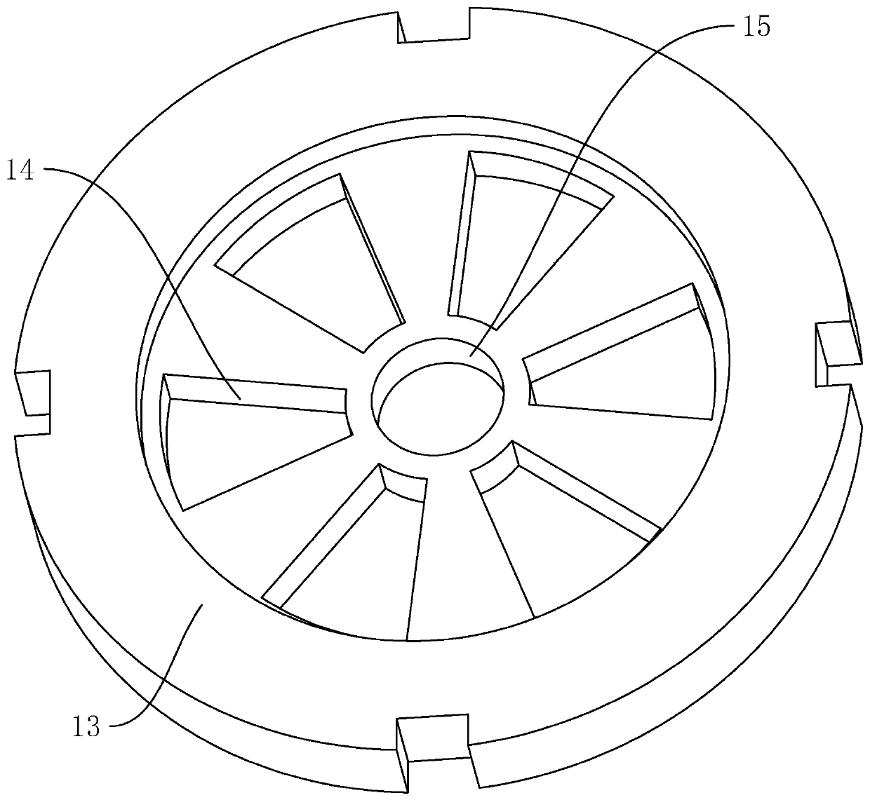 Cyclone extraction device and separation system using same