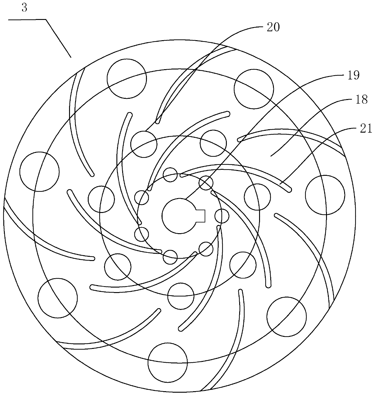 Cyclone extraction device and separation system using same