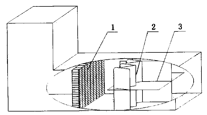 Multiple air channel air amount measuring method and device in large air channel