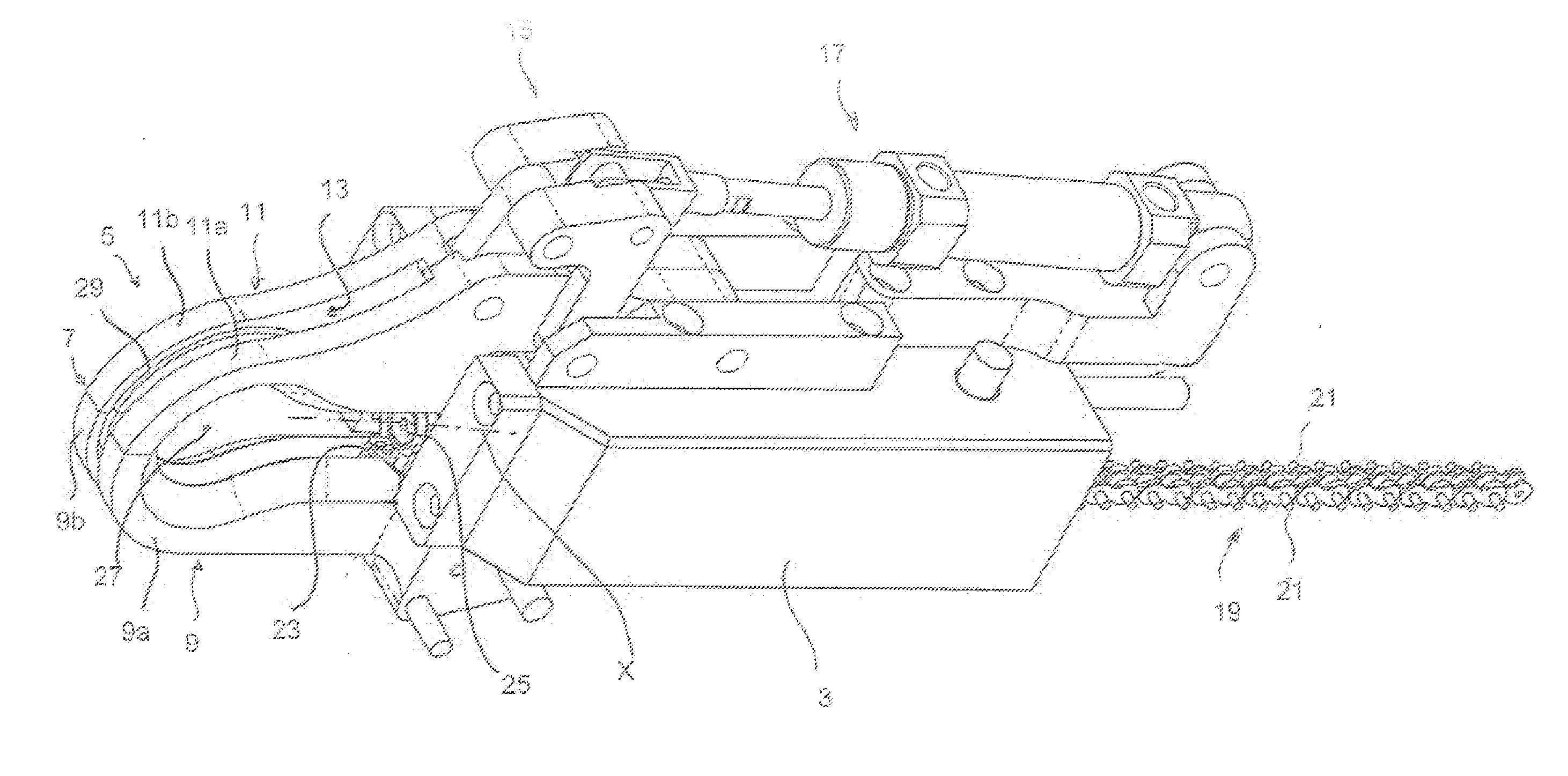 Device and method for automatically twisting metal wires, in particular for connecting adjacent, preferably mutually intersecting structure elements