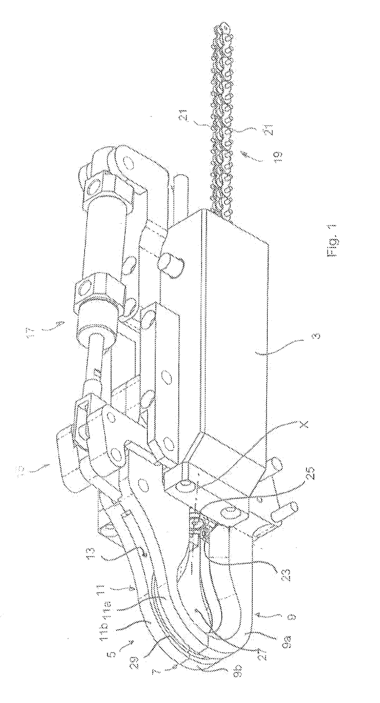 Device and method for automatically twisting metal wires, in particular for connecting adjacent, preferably mutually intersecting structure elements