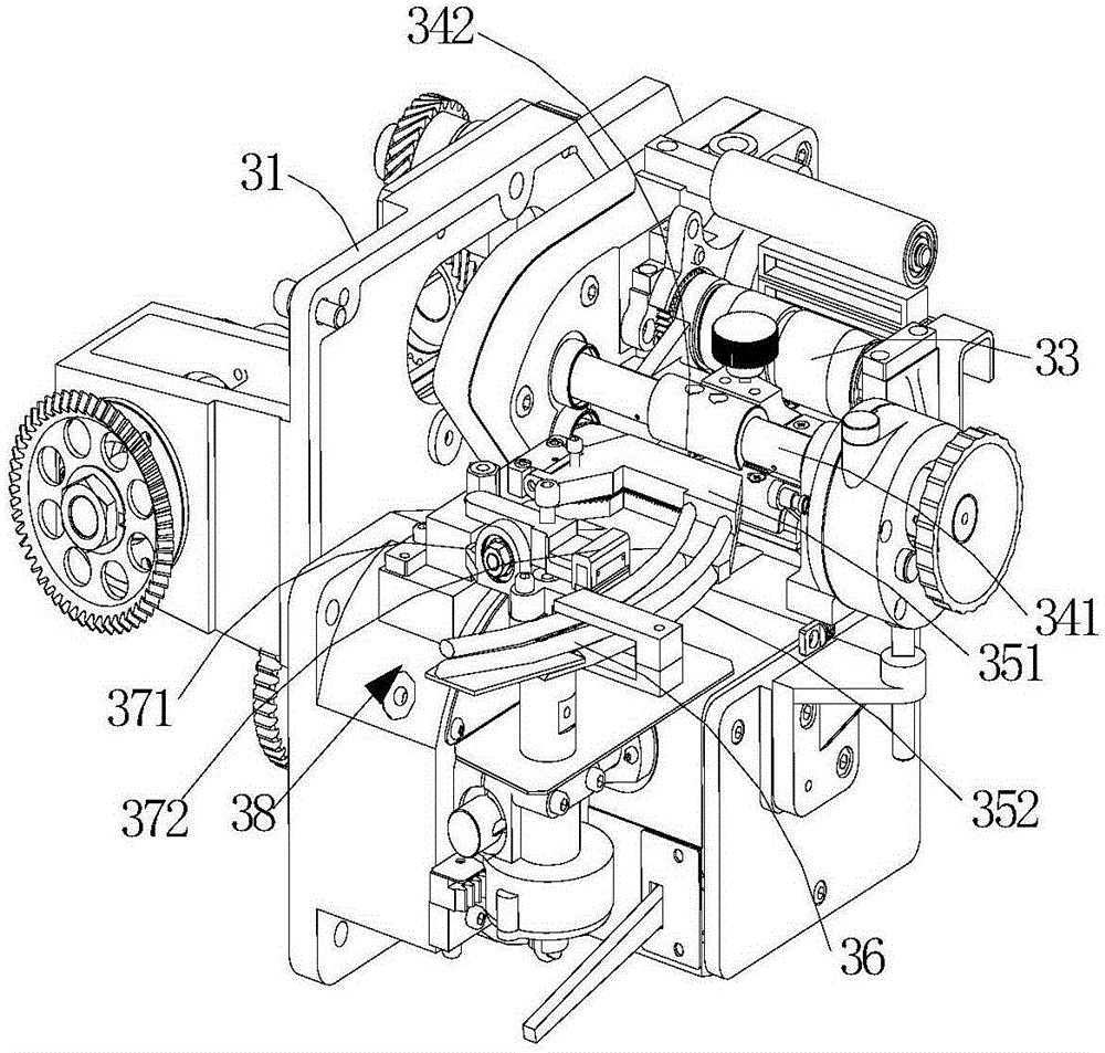 Paper feeding device for candy packaging machine