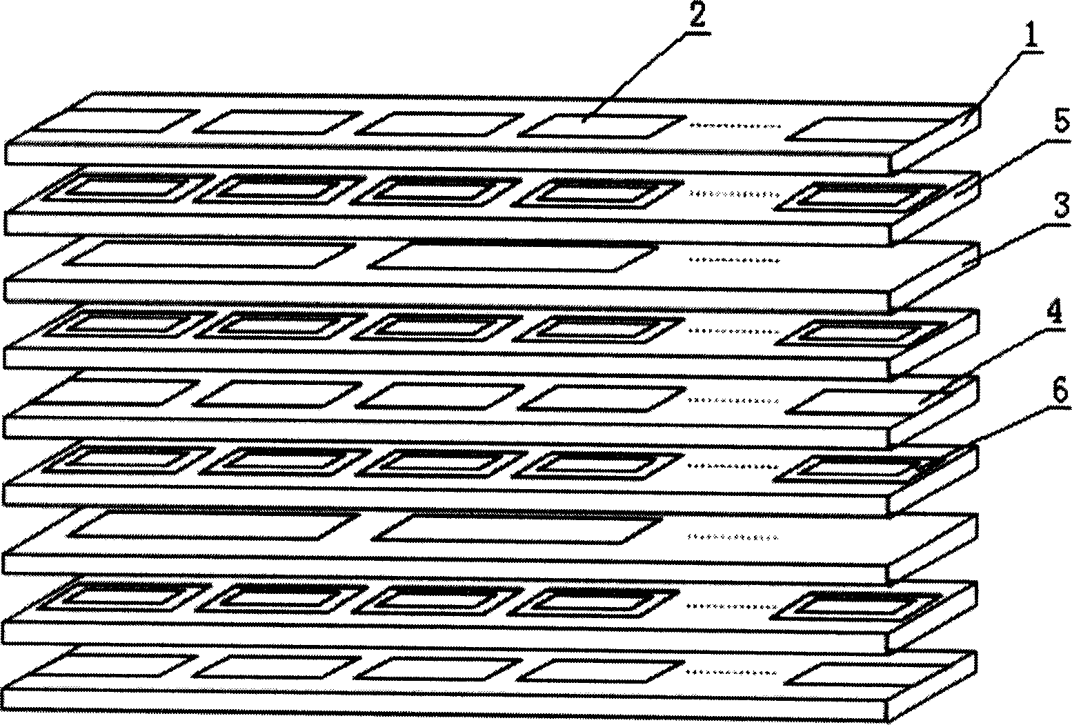 Multiple layered sheet structured ceramic capacitor in use for middle and high voltages