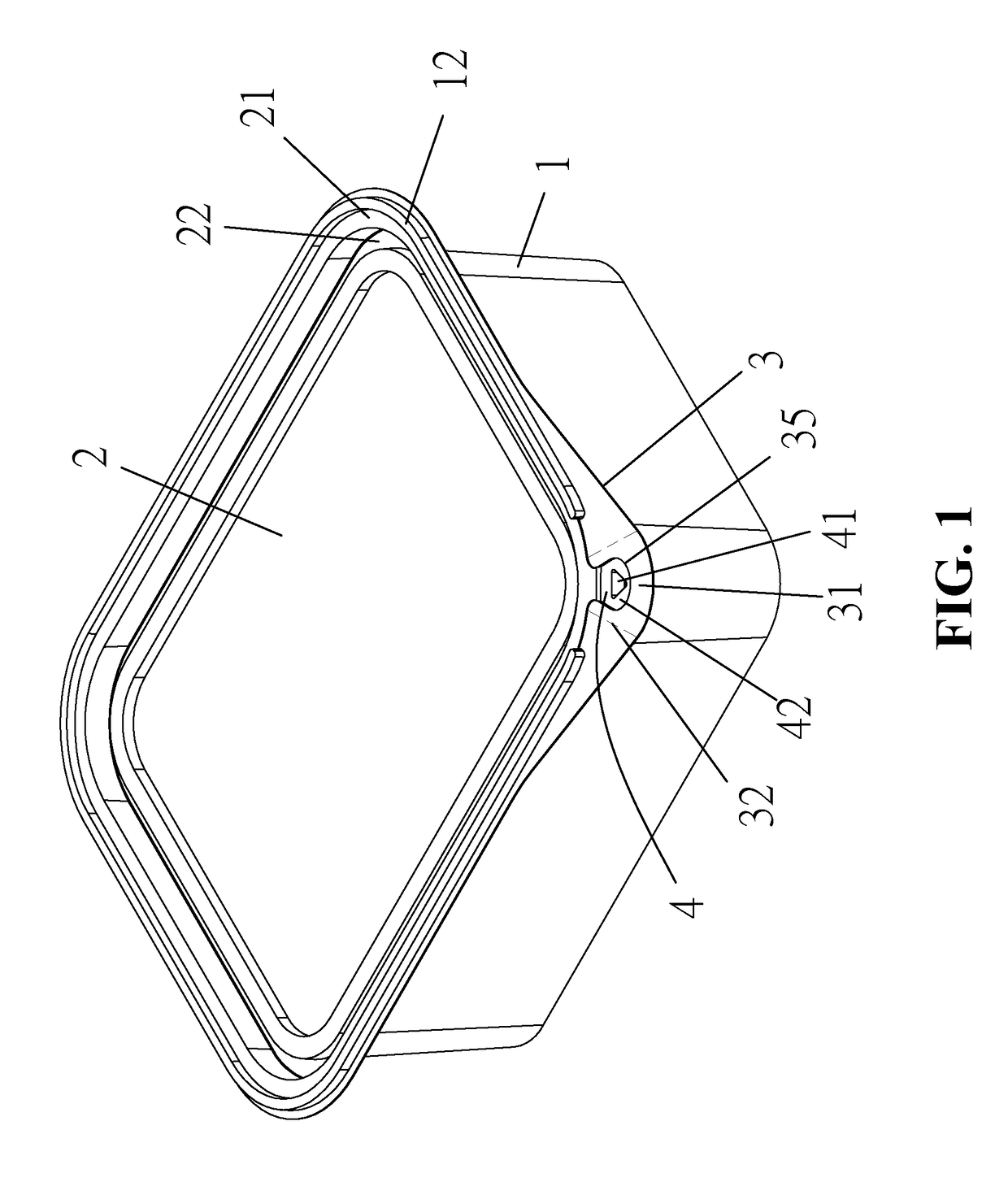 Tamper-evident container structure