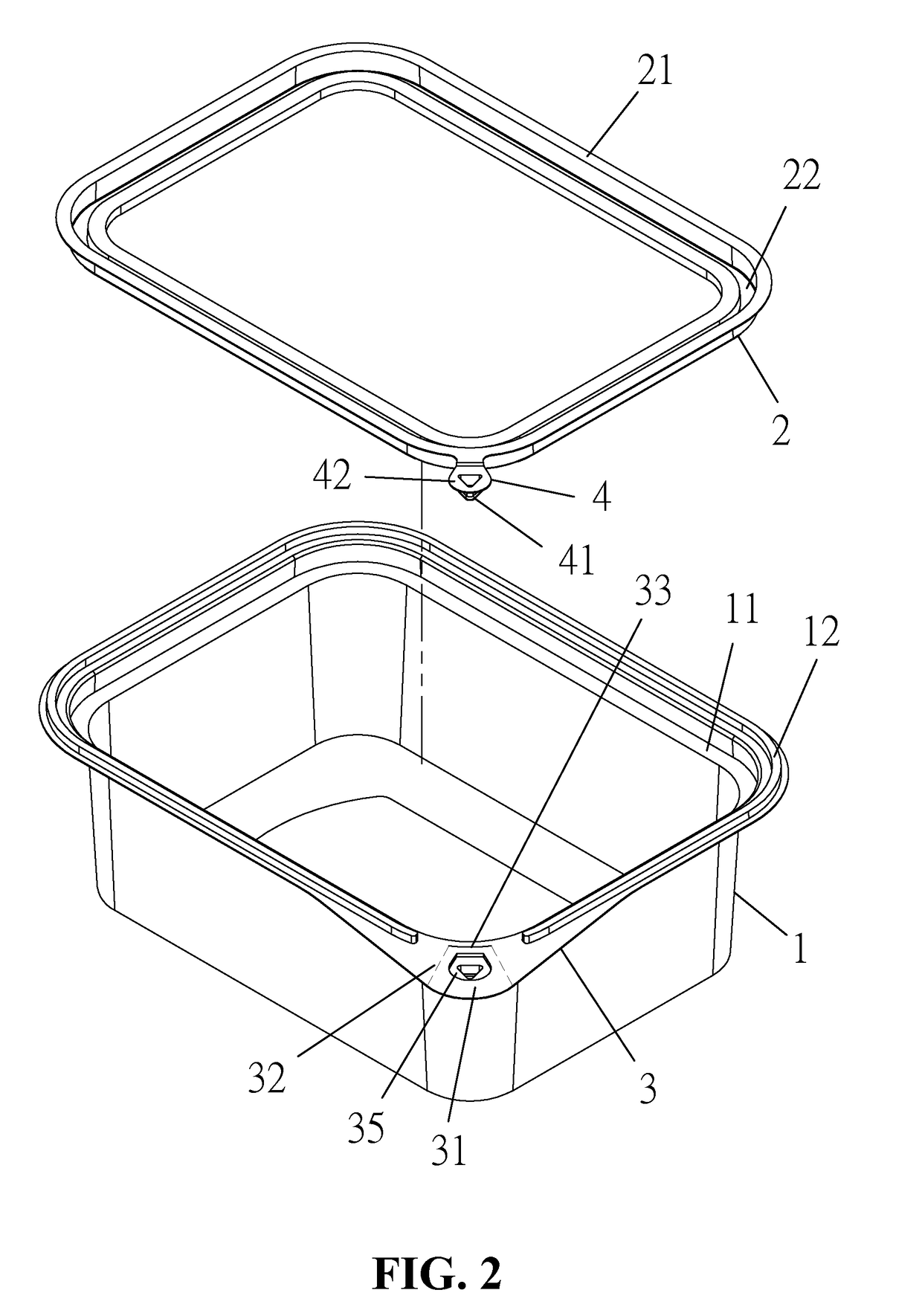 Tamper-evident container structure