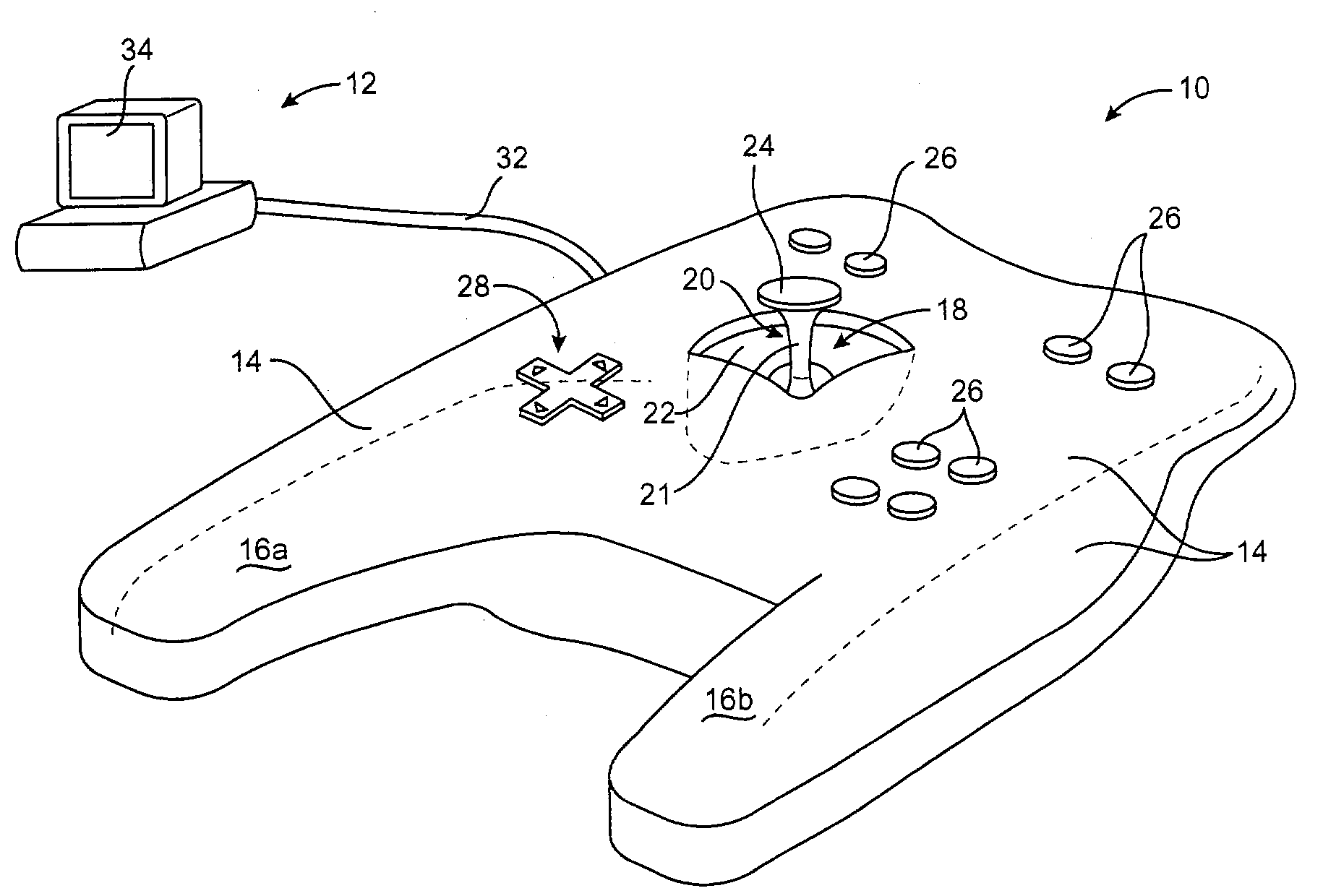 Flexure mechanism for interface device