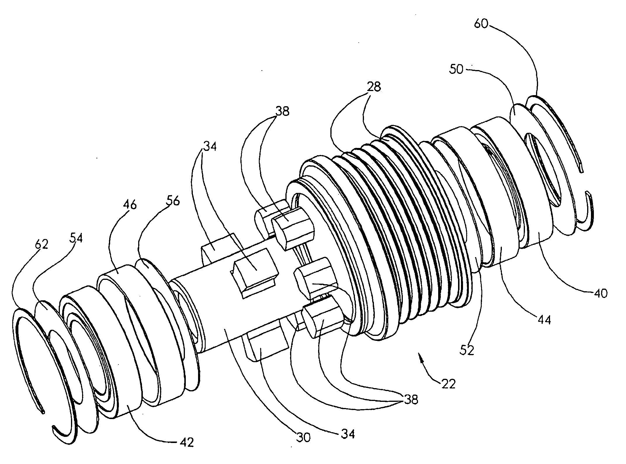 Polymer spring controlled pulley assembly for rotary devices