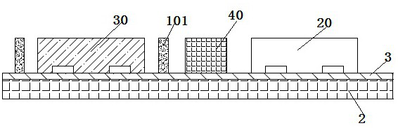 Multi-chip 3D stacked packaging structure with efficient heat dissipation and packaging method