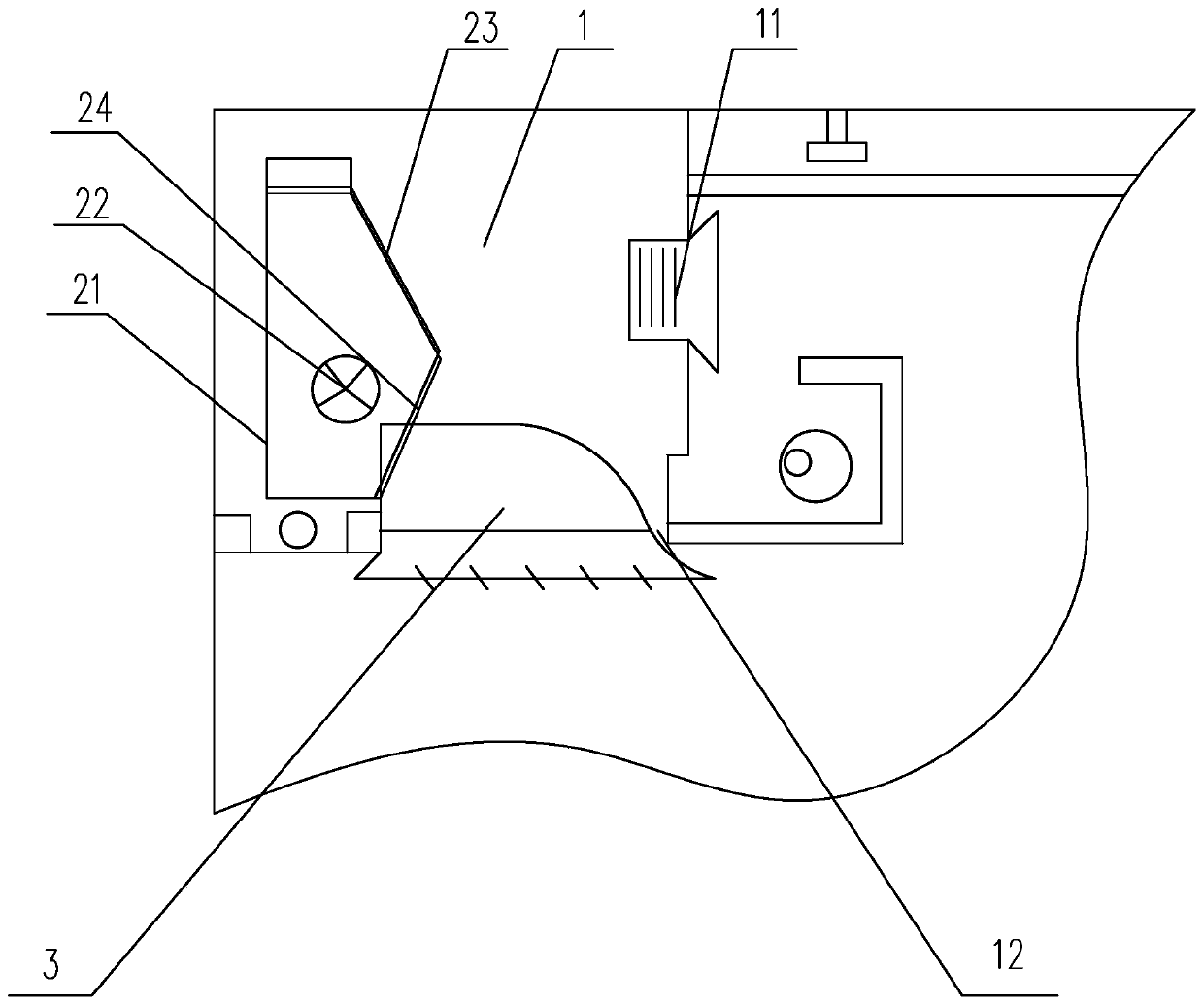 Installation method and arranging structure of wall-hanging type air conditioner in living chamber