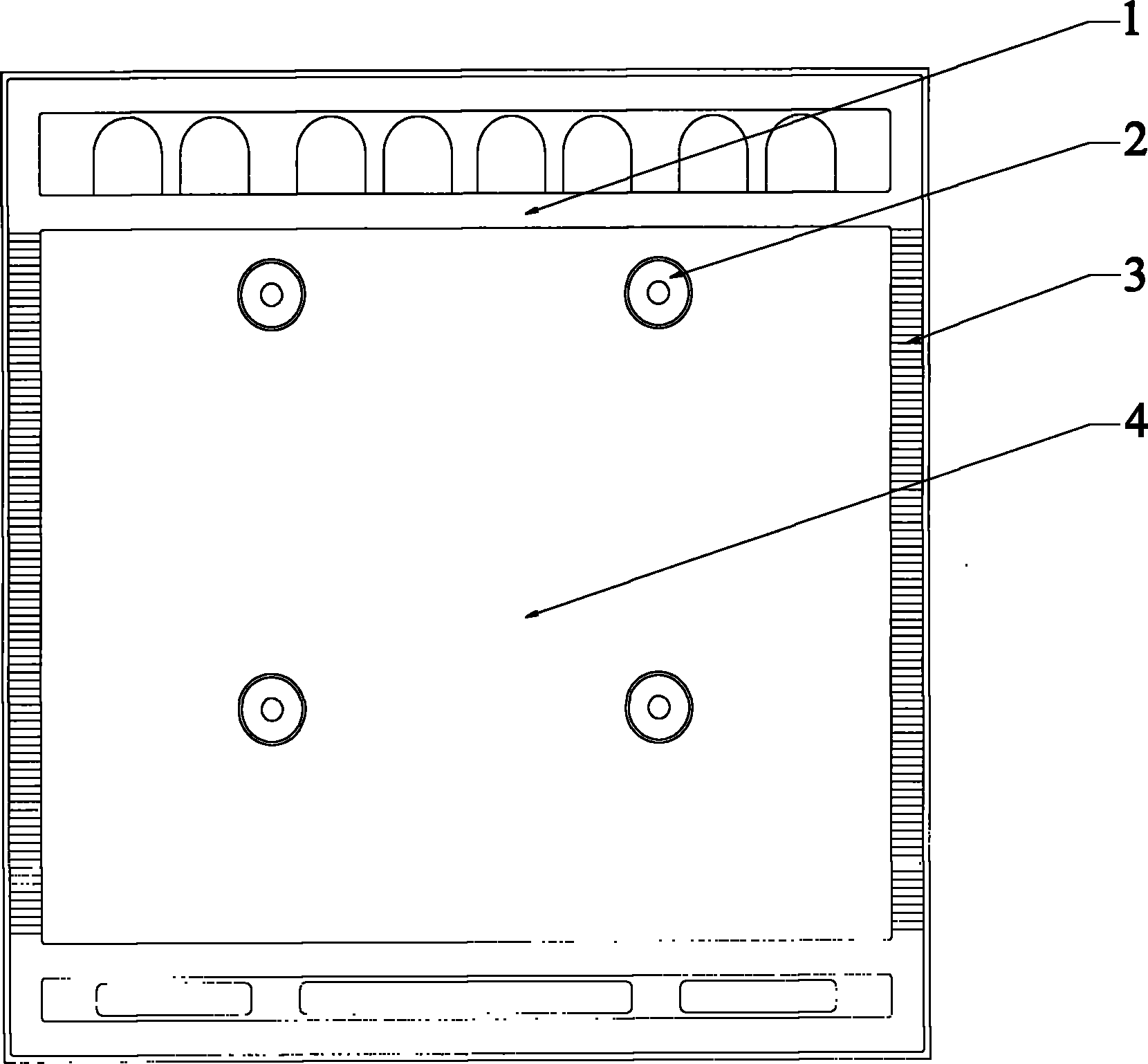 Plate type heat exchanging element for evaporation and condensation