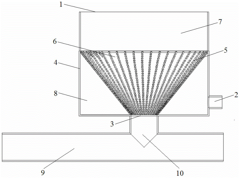 Blowing desulfurization fluidized chamber