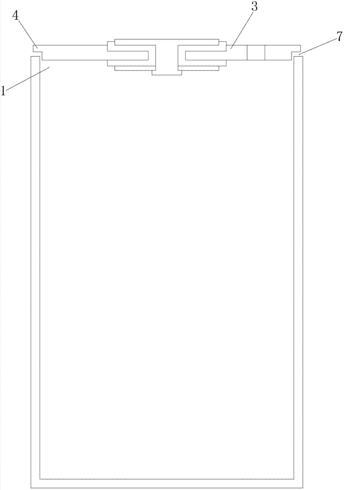 Method for sealing and fixing cylindrical battery cell, battery and shell cover