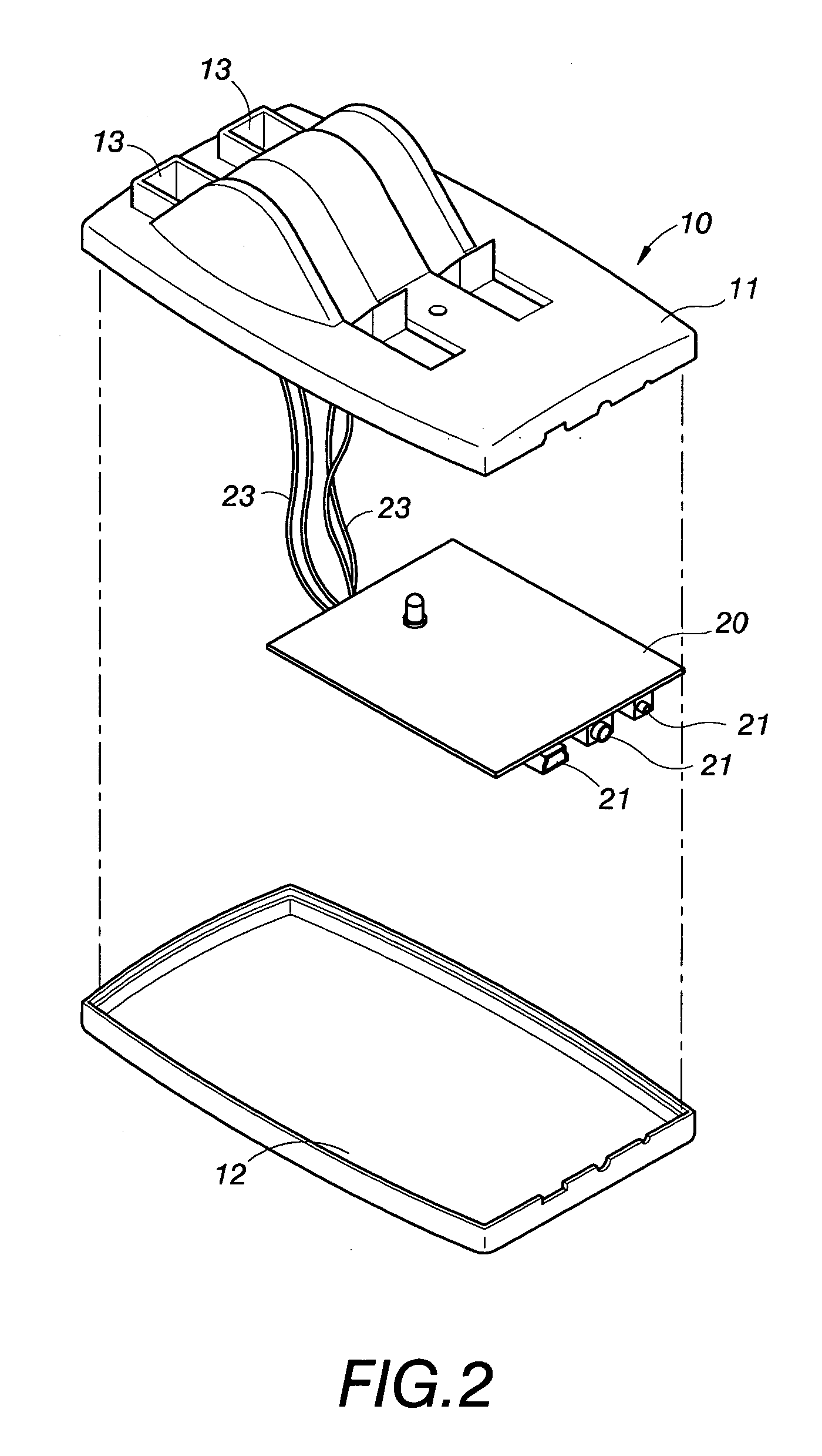 Composite charging cradle for rechargeable battery