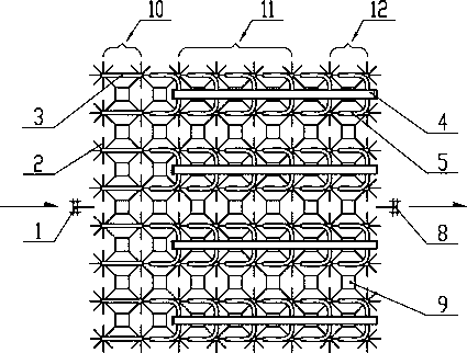 Large continuous air supply type air-heated vaporizer