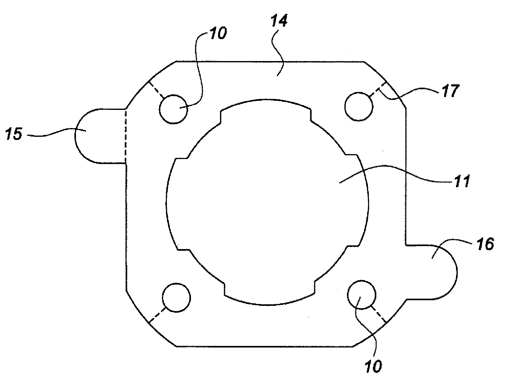 Power-assist brake system equipped with adhesive joint and method for mounting same