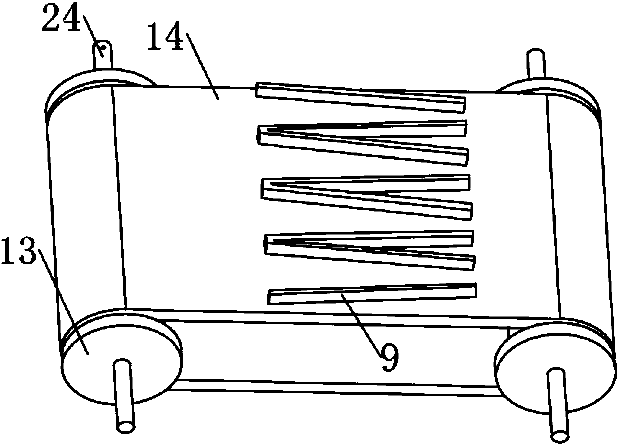 Distributing, positioning and carding device for natural cotton spinning