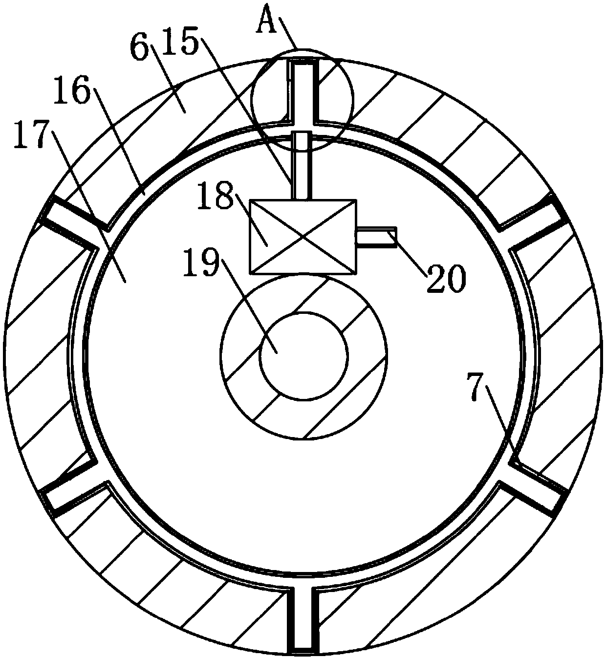 Distributing, positioning and carding device for natural cotton spinning