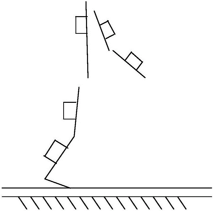 Gait phase distinguishing method based on upper-and-lower limb movement information