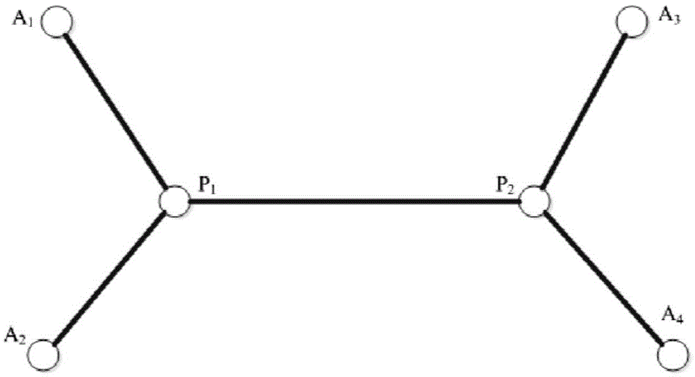 Automatic layout method and device of branch cable