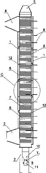 Coal anaerobic drying device and drying system