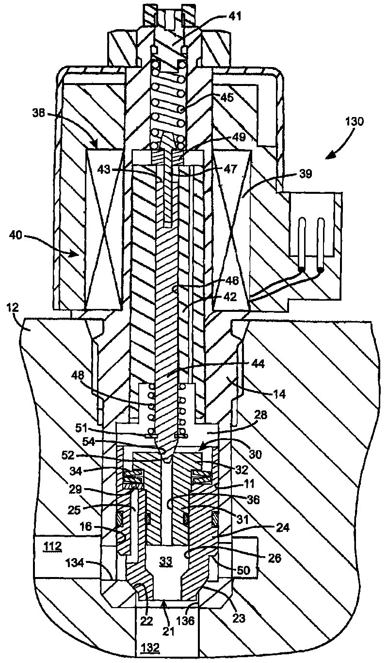 Poppet valve operated by an electrohydraulic poppet pilot valve