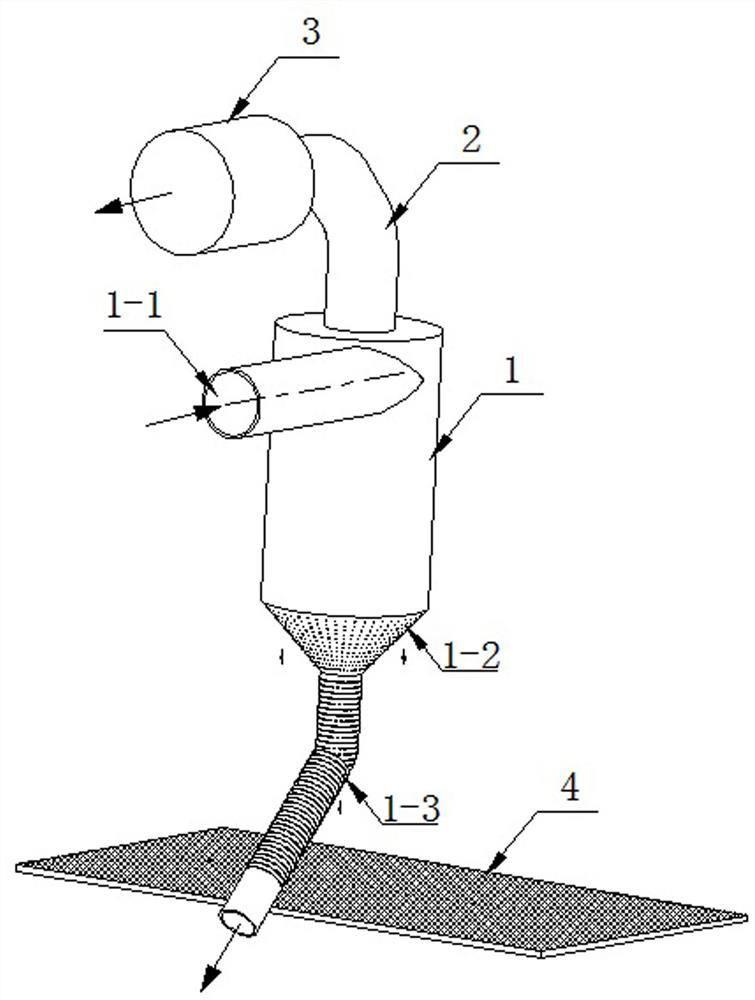 Automatic separation and collection device for drilling three-phase mixture