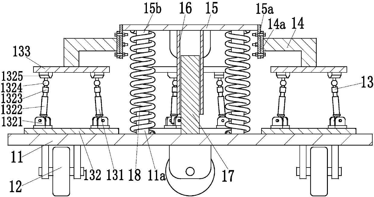 A lifting and adjustable construction environmental protection robot