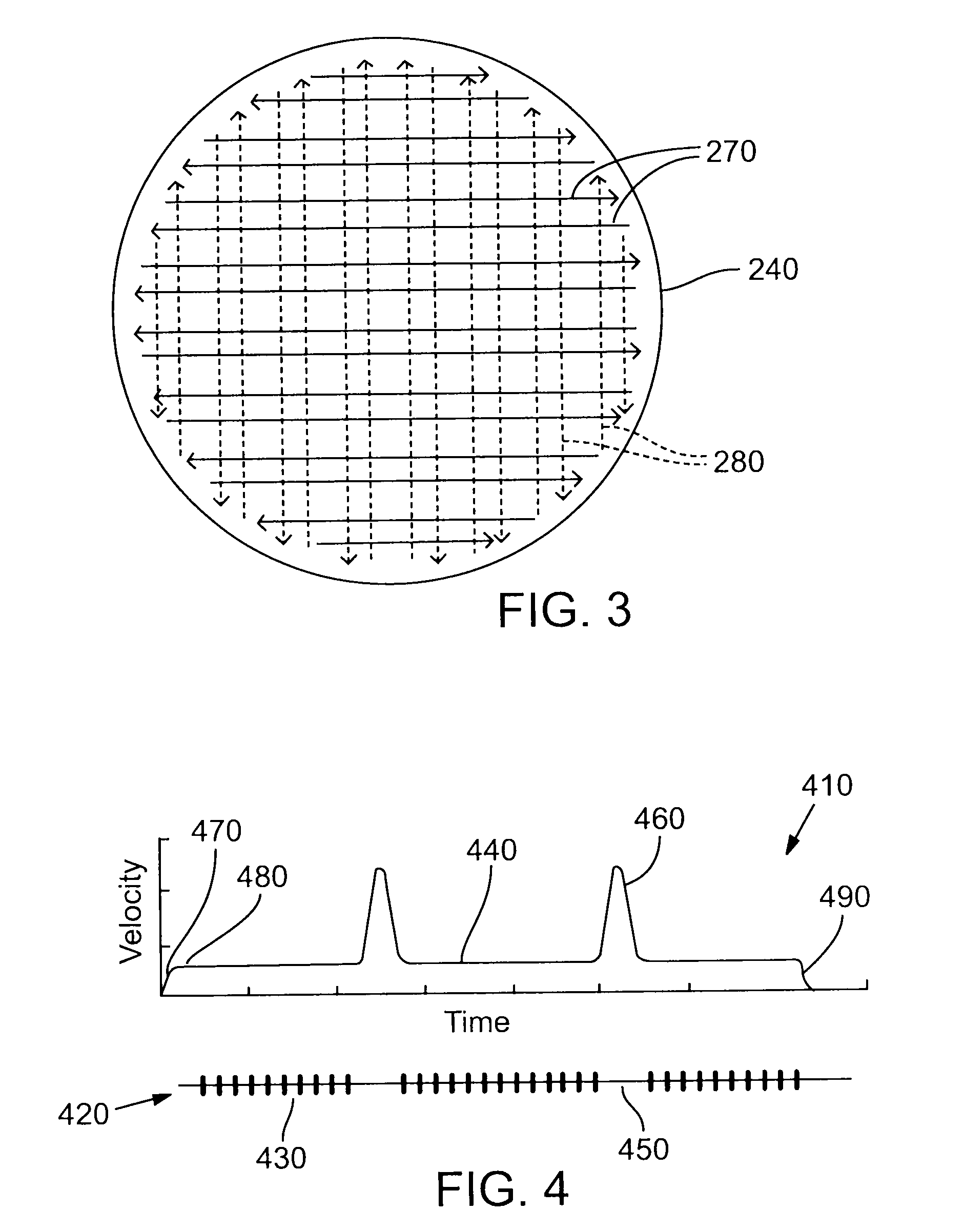 Semiconductor structure processing using multiple laterally spaced laser beam spots delivering multiple blows