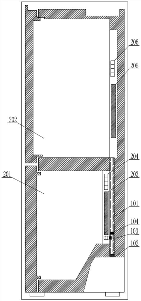 Fresh air system for air-cooled refrigerator and air-cooled refrigerator