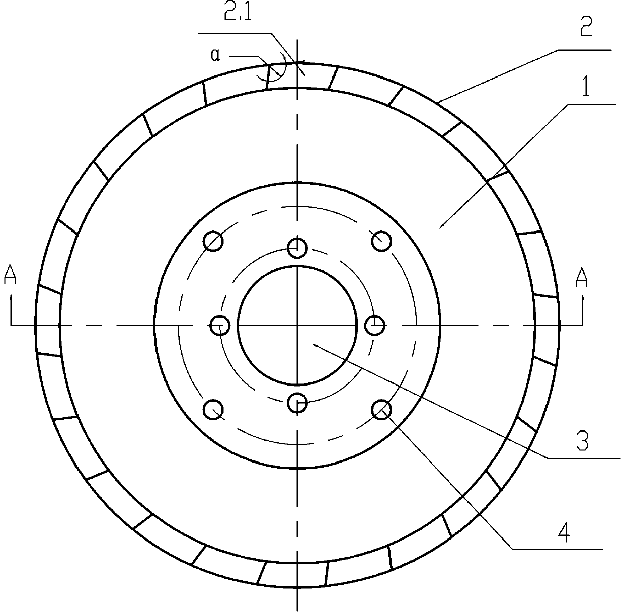 Slitting circular cutter