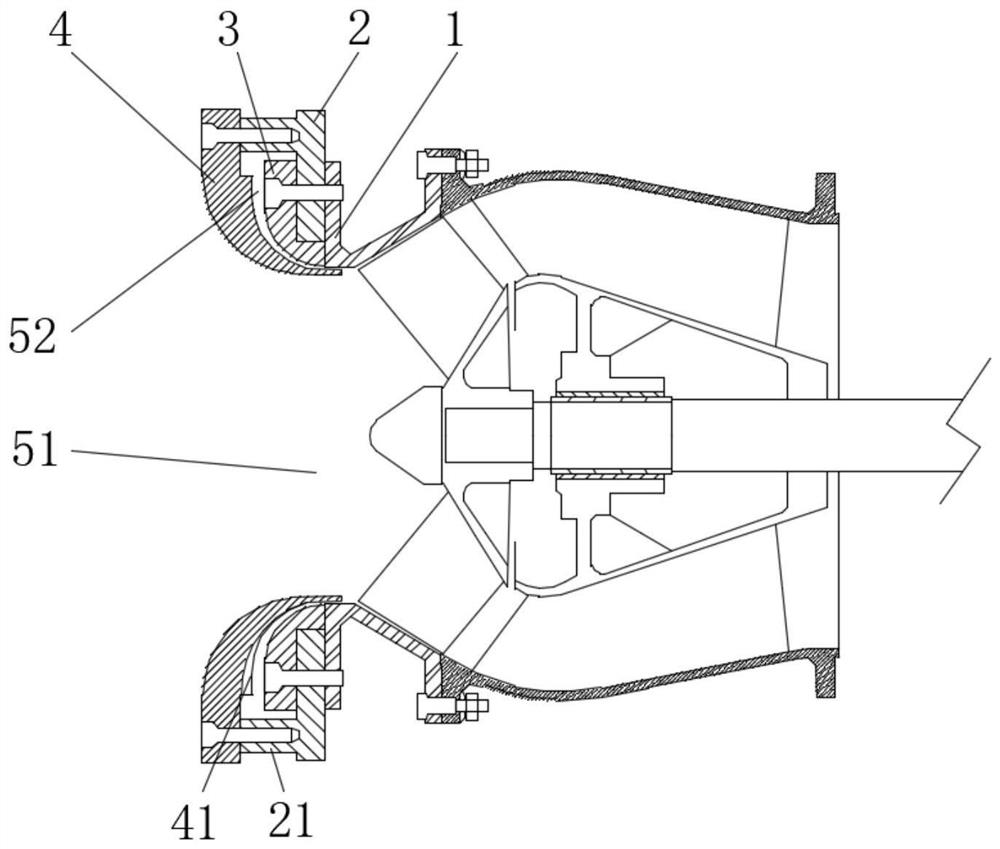 An anti-stall double-layer pump inlet structure